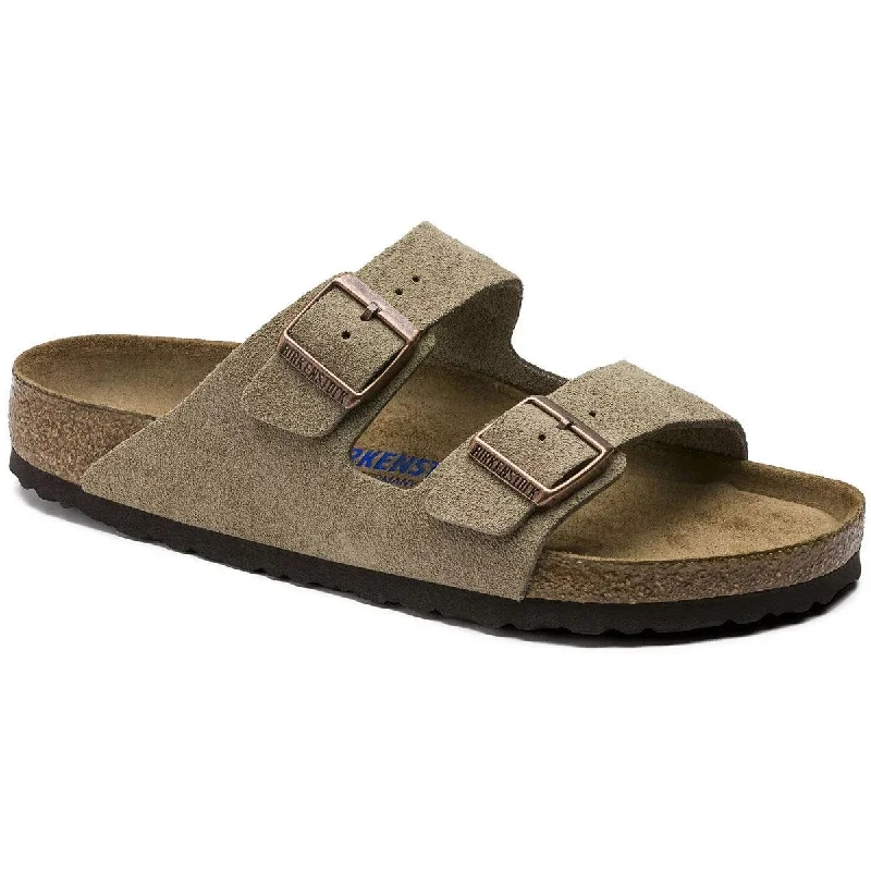 Men's sandals with a perforated leather upper for ventilationArizona Soft Footbed Suede Leather