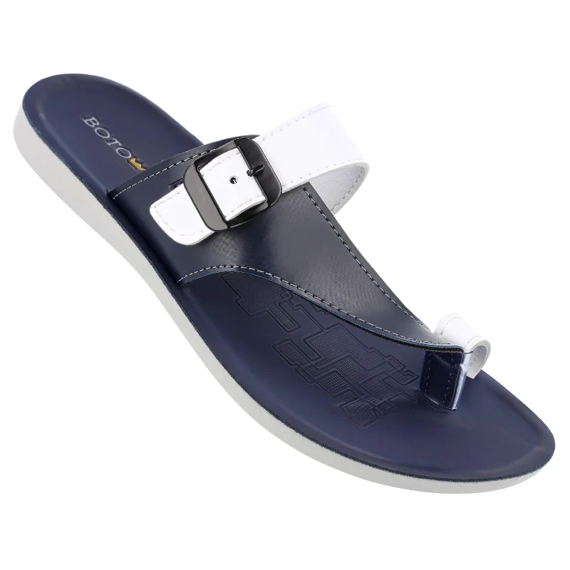 Men's sandals with a padded heelBOTOWI Men's Daily Wear Sandal - BW3500 Blue White