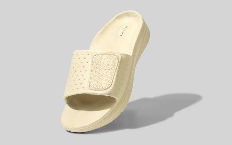 Men's sandals with a removable insole for cleaningJumbo Slides : Ivory