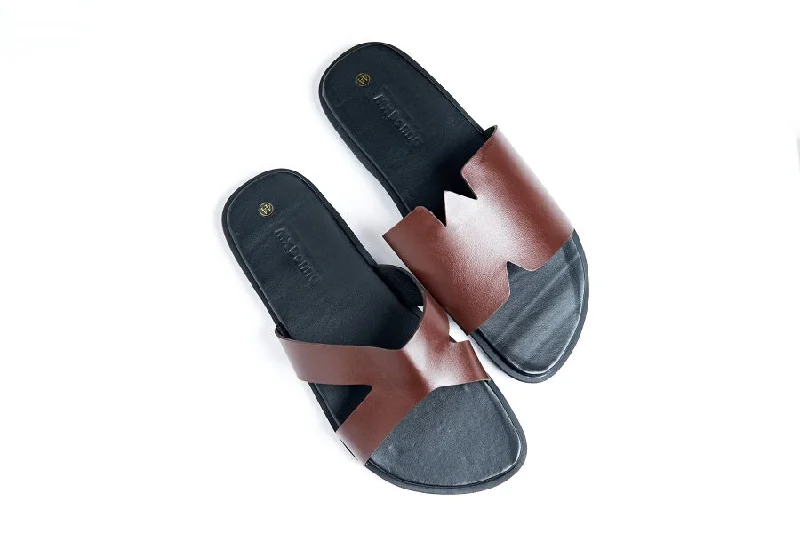 Men's sandals with a removable insole for cleaningMaxim Brown Leather Sandal