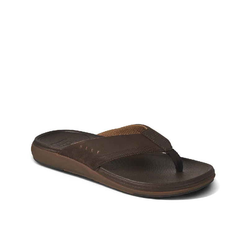 Men's sandals with a decorative buckle or charmMens Cushion Norte - Dark Brown