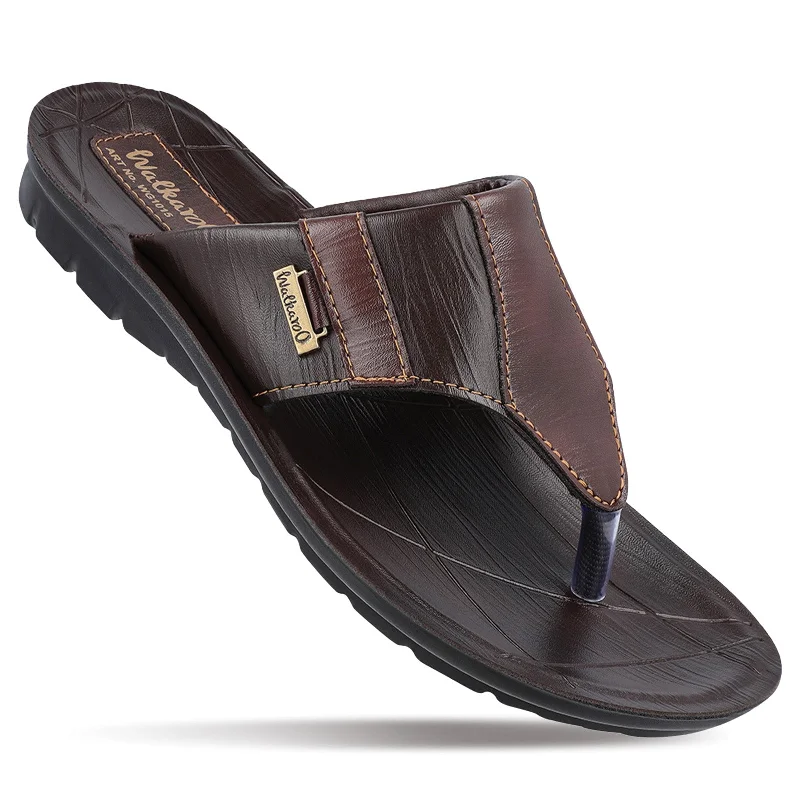 Men's sandals with a stretchy strap for a better fitMen's Daily Wear Sandal  - WG1015 Brown