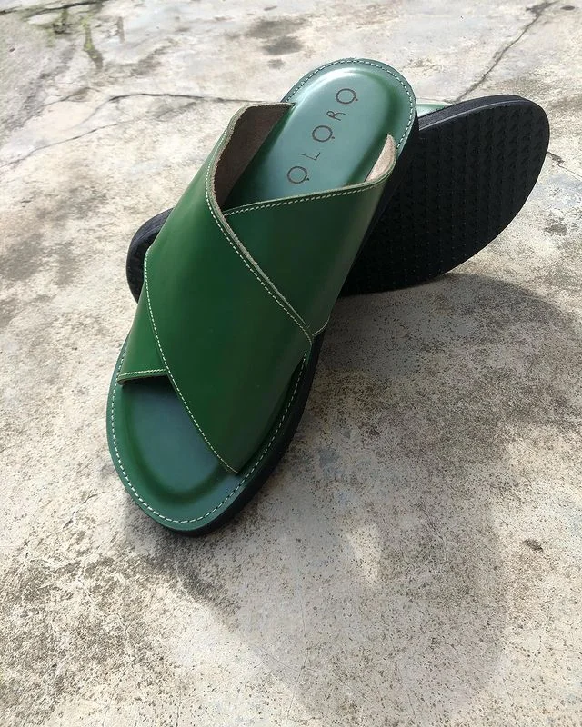 Men's sandals with a flexible sole for easy movementOpulence Émeraude Sandals - Deep Green