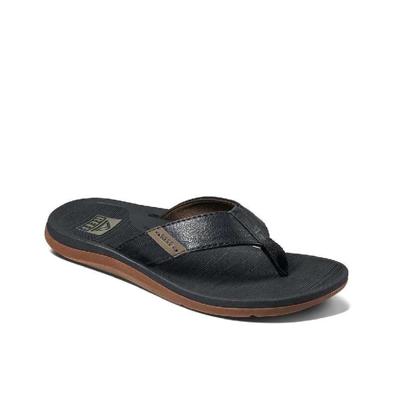 Men's leather sandals with an adjustable strapMens Santa Ana - Black