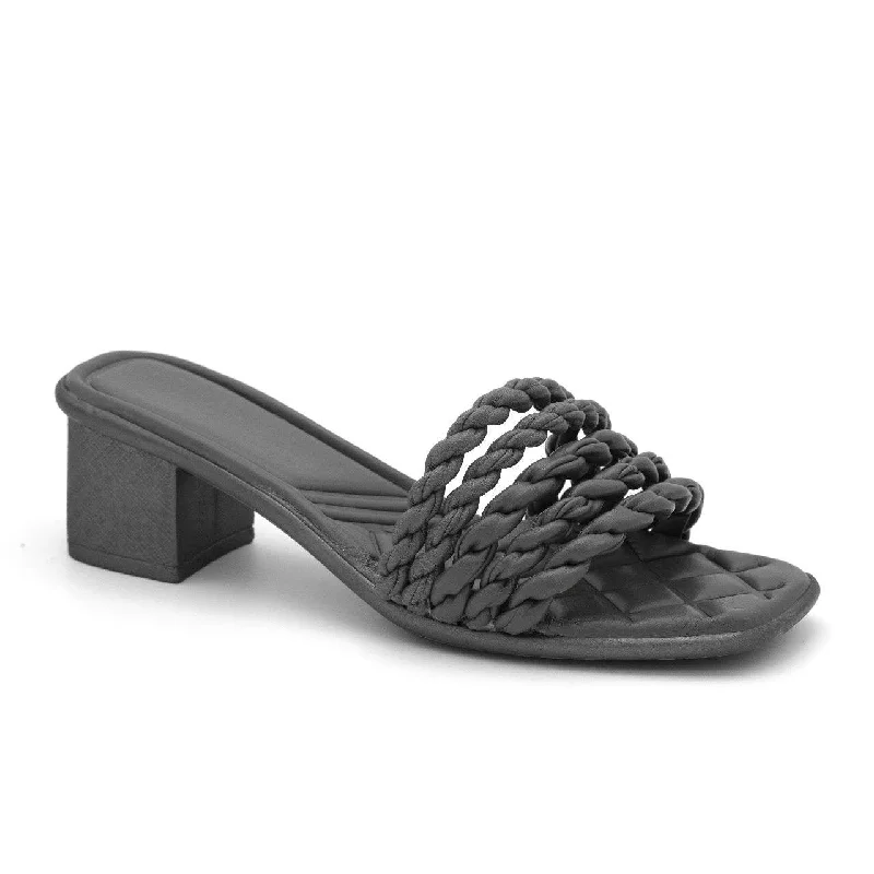 Men's sandals with a perforated leather upper for ventilationSoga block heel