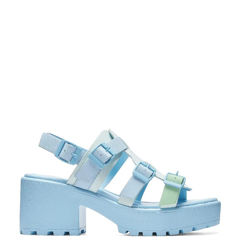 Men's sandals with a cushioned footbedSugar Season Chunky Buckle Sandals - Blue