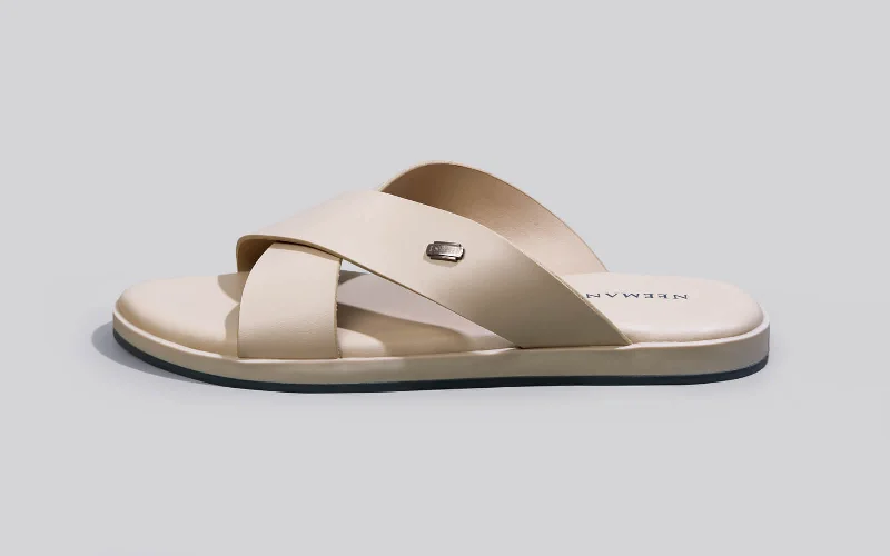 Men's sandals with a cushioned footbedThe Minimals : Beige