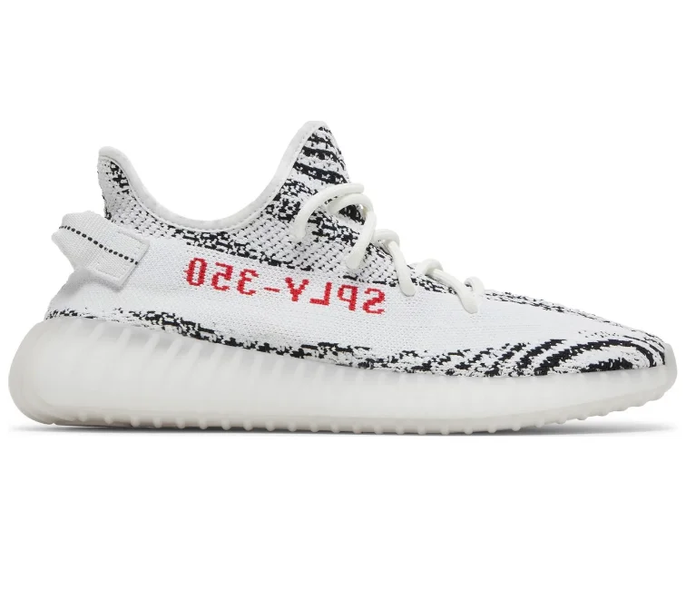 Men's sneakers with a removable insole for easy cleaningAdidas Yeezy Boost 350 V2 (Zebra)