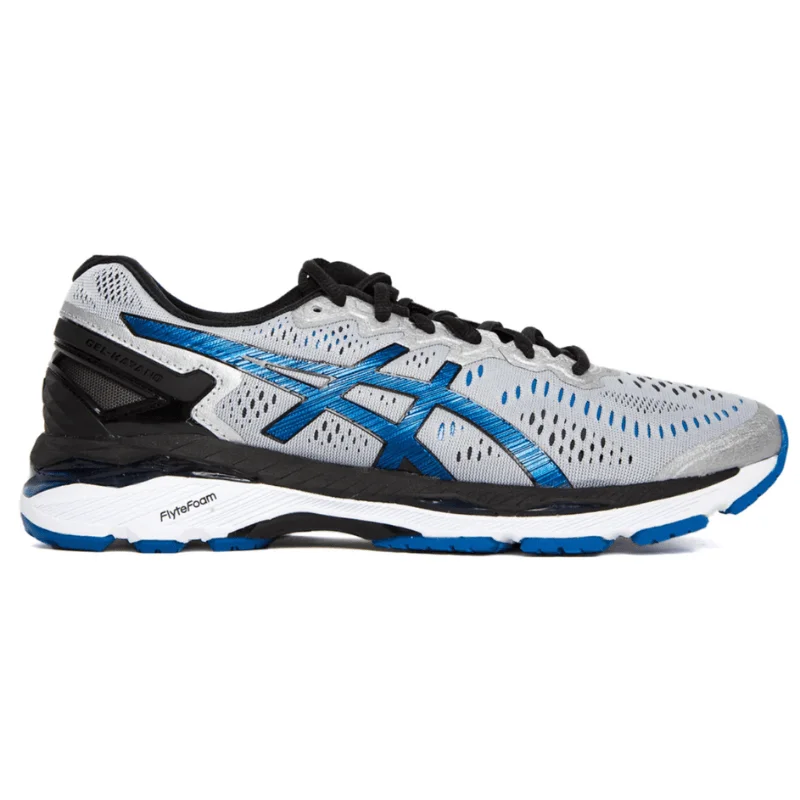 Men's adjustable - strap sneakers for a customized fitMen’s Asics Gel-Kayano 23 'Silver/Imperial/Black’ (Electric Blue)