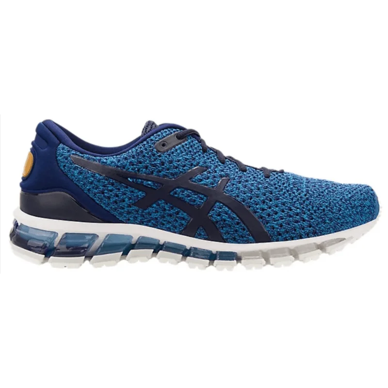 Men's wide - width sneakers for a comfortable fitMen’s Asics Gel-Quantum 360 Knit 2 ‘Indigo Blue/Peacoat/Pale Gold’