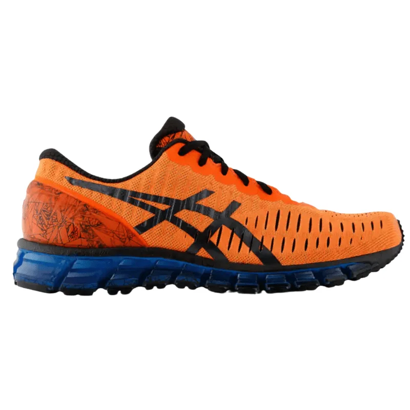 Men's high - top leather sneakers with a zip - up sideMen’s Asics Gel-Quantum 360 (OG) ‘Hot Orange/Black/Blue’