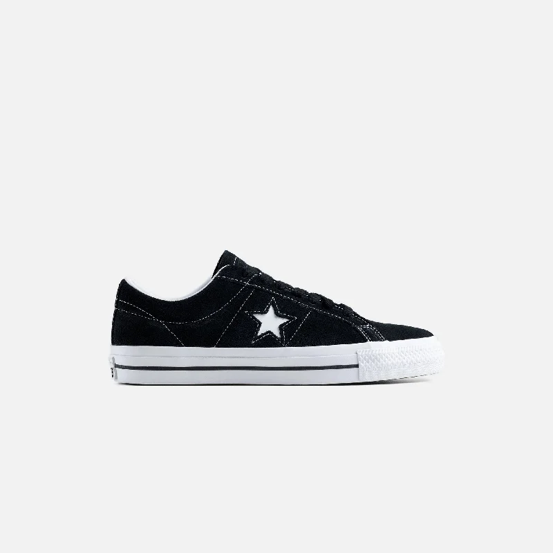 Men's sneakers with a removable insole for easy cleaningConverse One Star Academy Pro - Suede Black / Egret / Egret