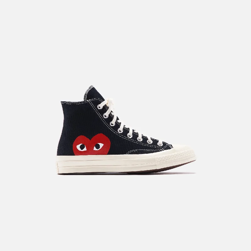 Men's camo - print sneakers for an edgy styleConverse x Comme des Garçons CDG Play Chuck Taylor High - Black