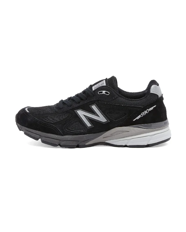 Men's affordable yet stylish sneakers for everyday wearMade in USA 990v4 - Black / Silver