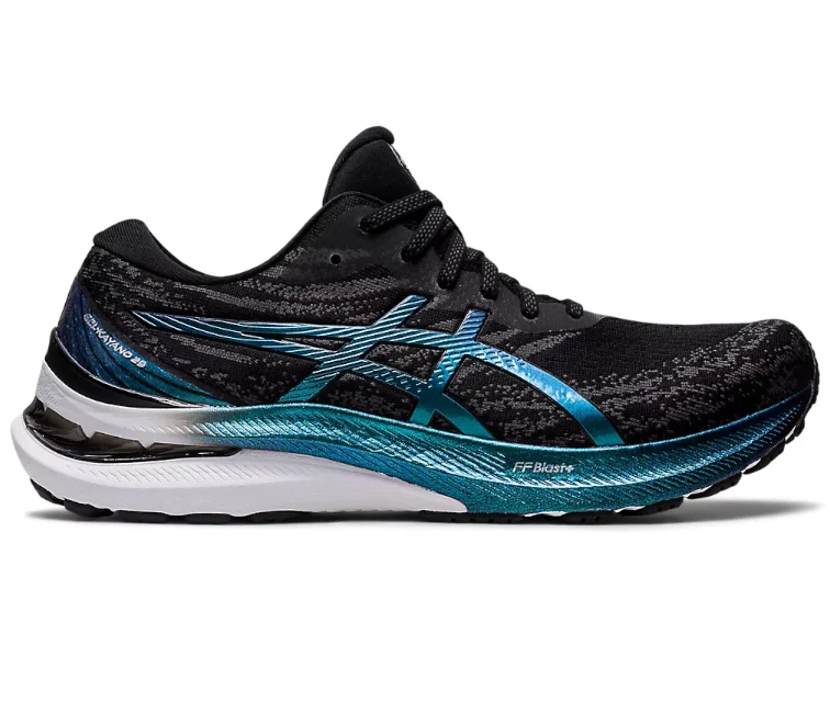 Men's slip - on sneakers with elastic side panelsMen's Asics Gel-Kayano 29 Platinum (Black/Blue)