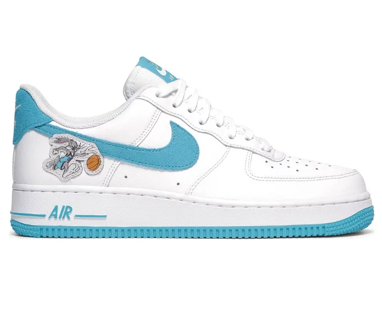 Men's high - end luxury sneakers with hand - stitched detailsMen's Nike Air Force 1 (Hare Space Jam)