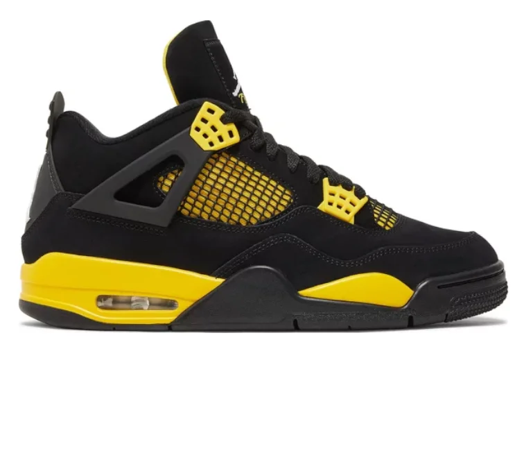 Men's track - and - field sneakers with a spike - compatible soleMen’s Nike Air Jordan 4 Retro (Thunder)