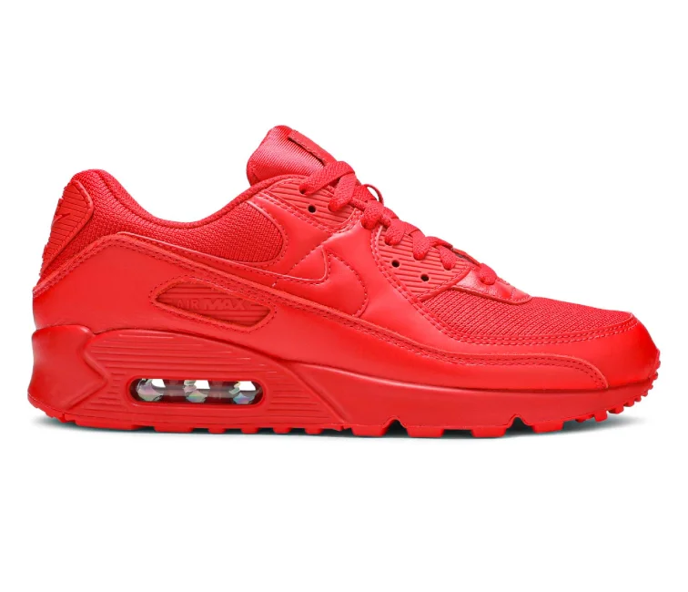 Men's sneaker collabs with famous designersMen's Nike Air Max 90 (Triple Red)