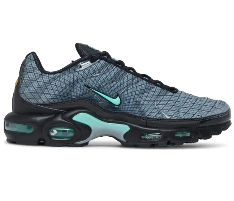 Men's breathable mesh running sneakers with reflective detailsMen's Nike Air Max Plus TN (Teal Quad)