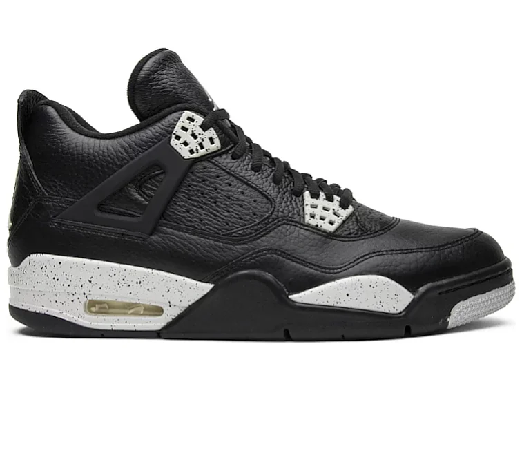 Men's neon - colored sneakers for a bold statementMen's Nike Air Jordan 4 LS Retro 2015 (Oreo)