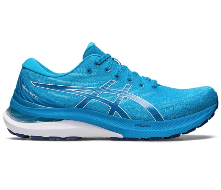 Men's high - top leather sneakers with a zip - up sideMen's Asics Gel-Kayano 29 (Island Blue)