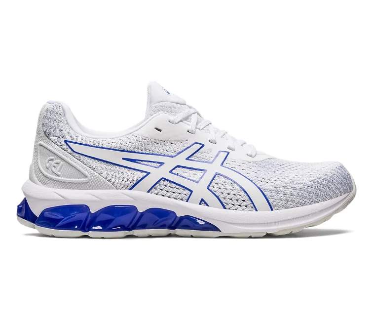 Men's leather - and - mesh combination sneakers for style and functionMen's Asics Gel-Quantum 180 7 Knit (White/Glacier)