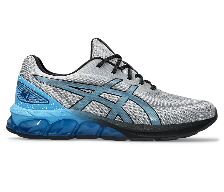 Men's high - top leather sneakers with a zip - up sideMen's Asics Gel-Quantum 180 7 (Sheet Rock/Dolphin Blue)