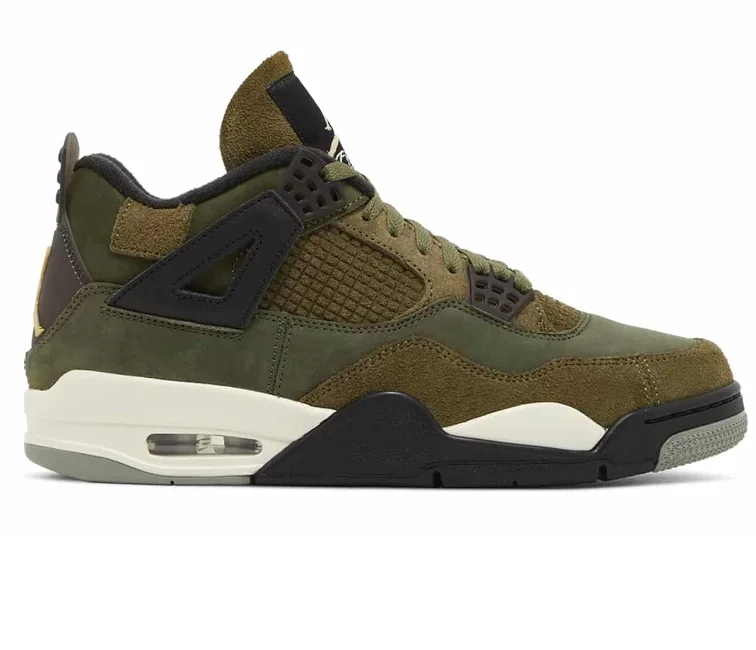 Men's low - profile tennis sneakers for a sleek lookMen's Nike Air Jordan 4 Retro SE (Craft Medium Olive)