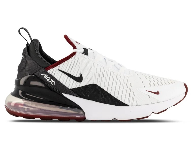 Men's waterproof sneakers for rainy daysMen's Nike Air Max 270 (Night Maroon/White)