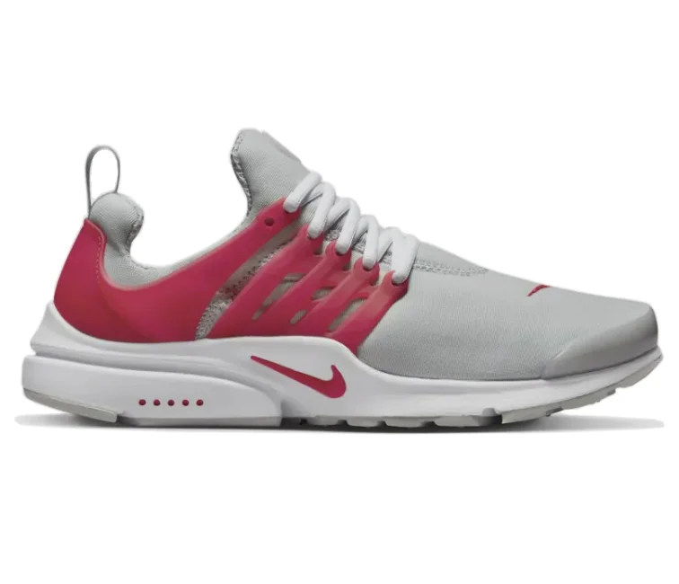 Men's narrow - width sneakers for a snug fitMens Nike Air Presto (Grey Fog/Red)