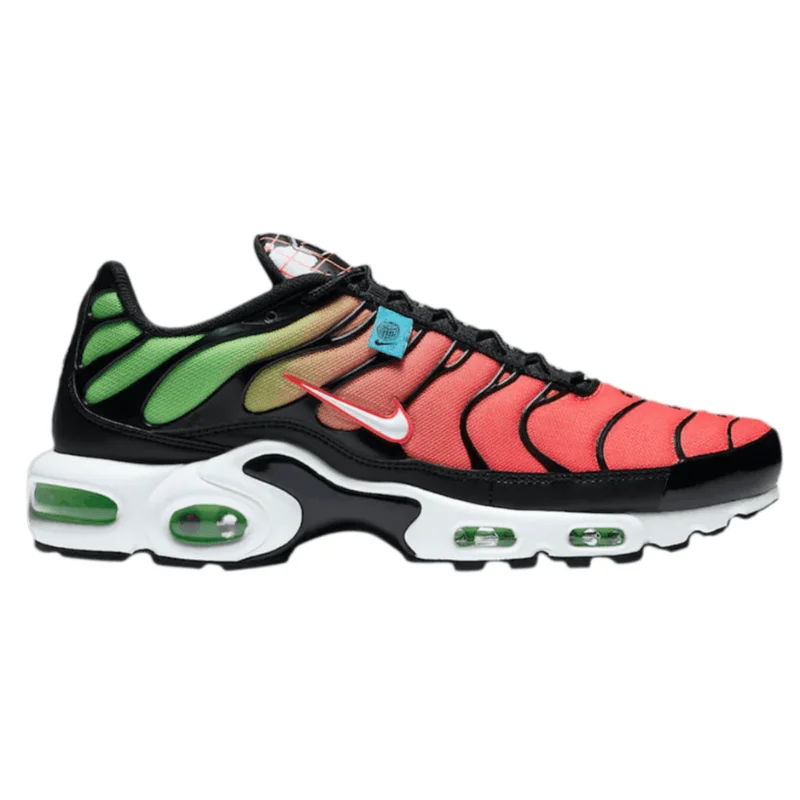 Men's classic - style sneakers with a modern twistMen’s Nike Air Max Plus WW TN ‘Black/White-Green Strike’ (Dark WorldWide’