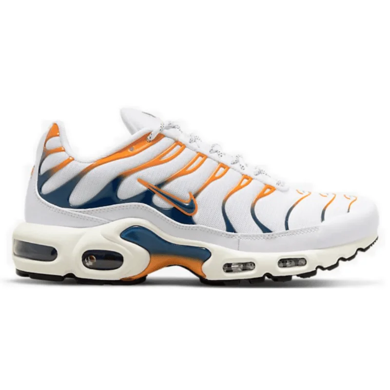 Men's sneakers with a removable insole for easy cleaningMen’s Nike Air Max Plus TN ‘White/Marina-Kumquat’