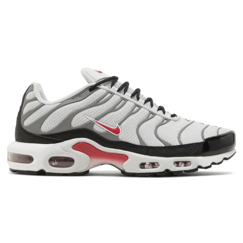 Men's camo - print sneakers for an edgy styleMen’s Nike AirMax Plus TN ‘Photon Dust/Varsity Red’