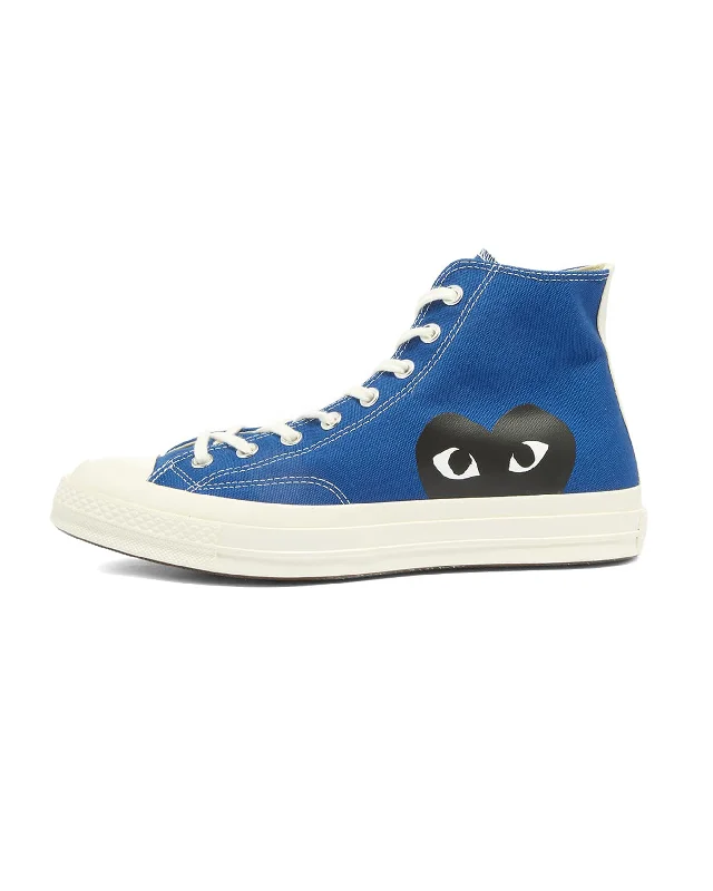 Men's fashion - forward sneakers with a unique tongue designConverse CT70 High Big Heart - Blue / Black