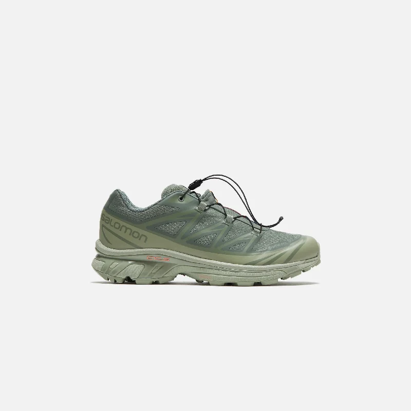 Men's gray mesh sneakers for breathability during workoutsSalomon XT-6 GTX - Desert Sage / Lily Pad / Laurel Wreath