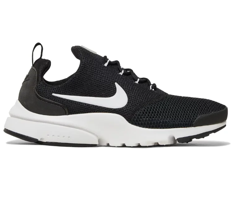 Men's slip - on sneakers with elastic side panelsMen's Nike Presto Fly (Black/White)