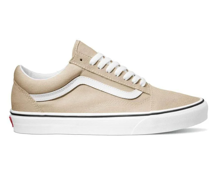 Men's classic white leather sneakers with black lacesVans Old Skool Colour Theory (French Oak)