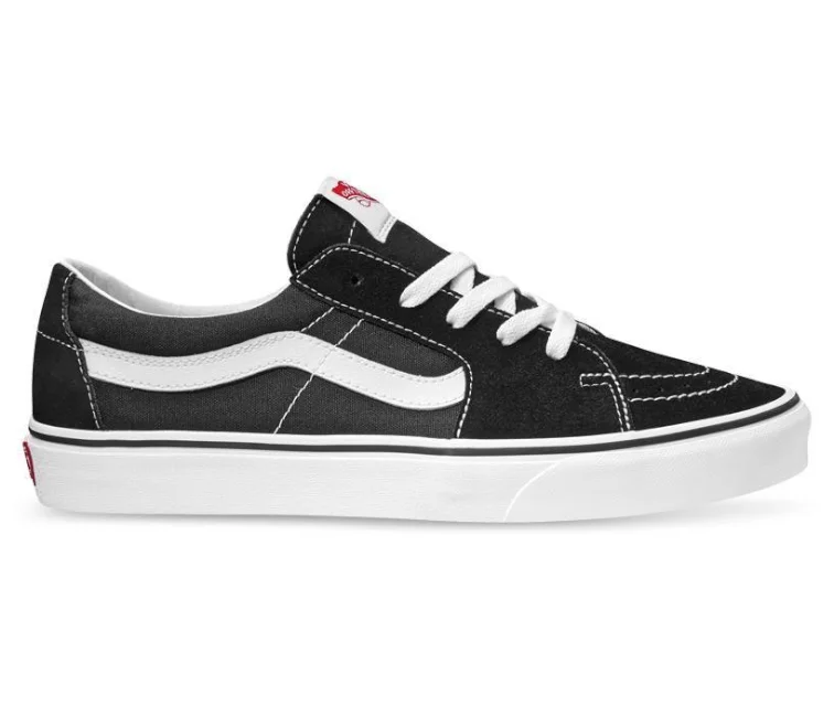 Men's vegan leather sneakers for an eco - friendly optionVans Sk8-Low Unisex (Black/White)