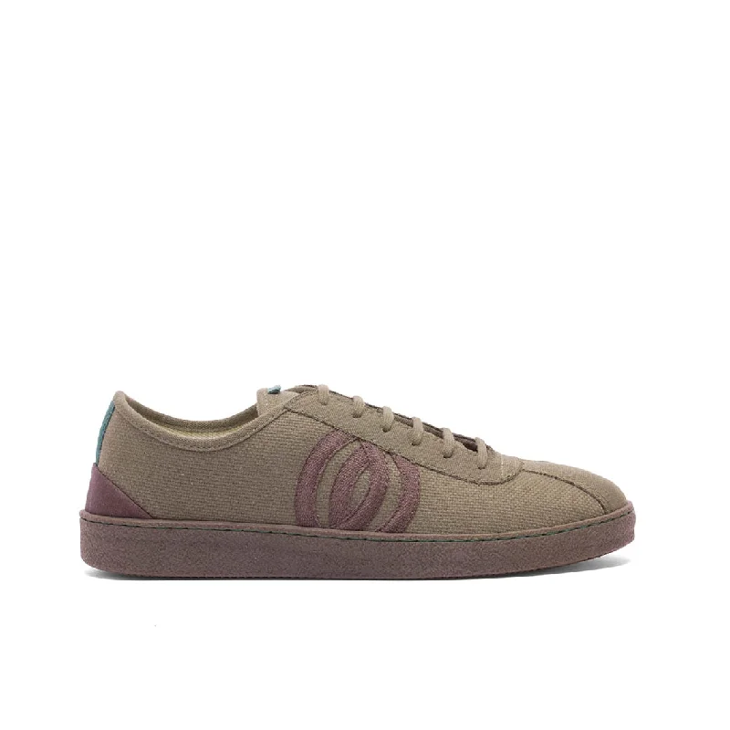 Men's retro - style sneakers inspired by the 80sVegan sneaker khaki DIO011