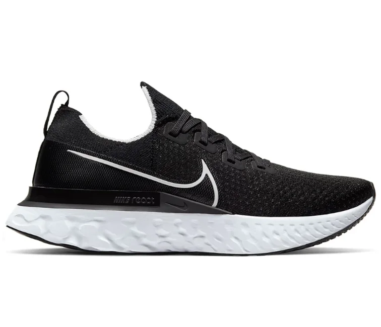 Men's camo - print sneakers for an edgy styleMen's Nike React Infinity Run FK (Black/White)