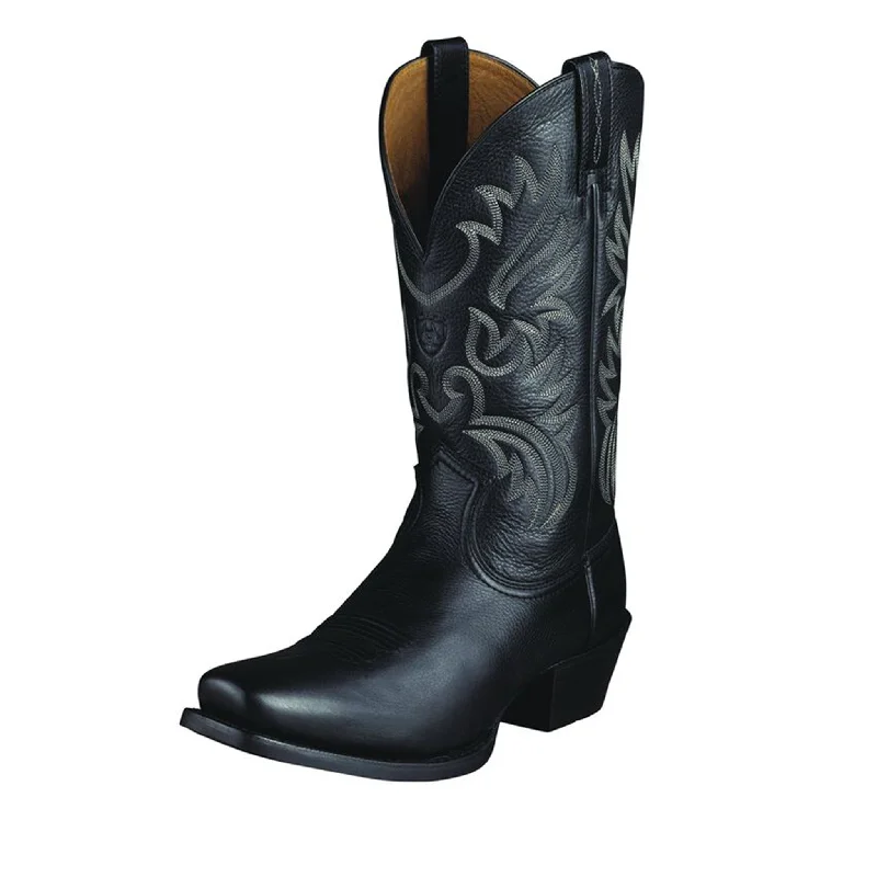 Men's western boots with a decorative concho belt and buckleAriat Men's Legend Western Boot