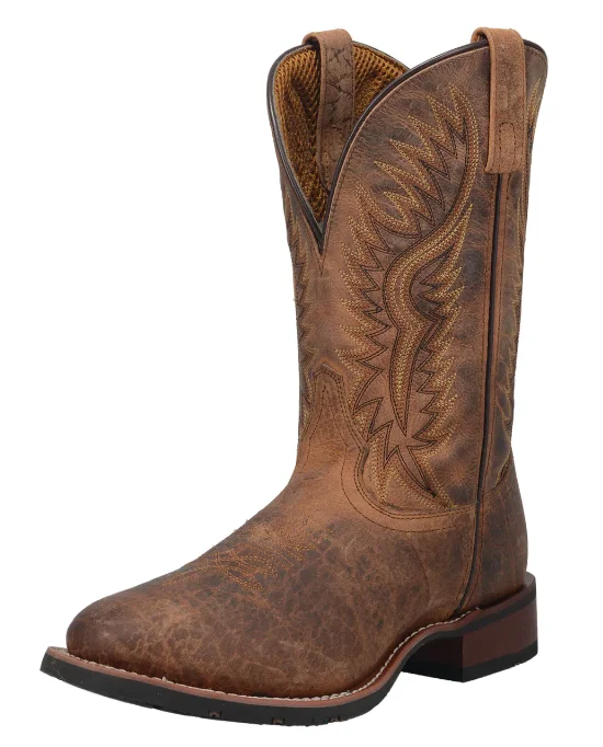 Men's western boots with a rubber sole for traction on various surfacesDan Post Laredo 11" Round Toe Men's Boot