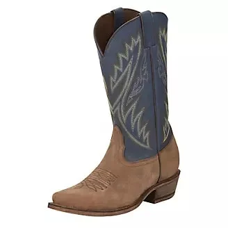 Men's western boots with a traditional western boot silhouette and a polished shineNocona Men's Indigo Top Boot