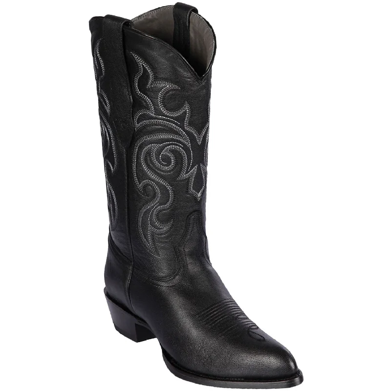 Men's western boots with a scalloped edge and a pull - on strapMen's Los Altos Goat Skin J Toe Boots 999205