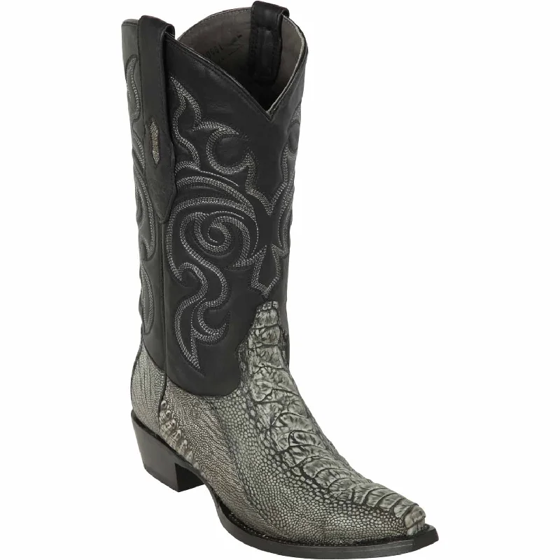 Men's western boots with a concho - studded strap and a pointed toeMen's Los Altos Original Ostrich Leg Snip Toe Boot 940581