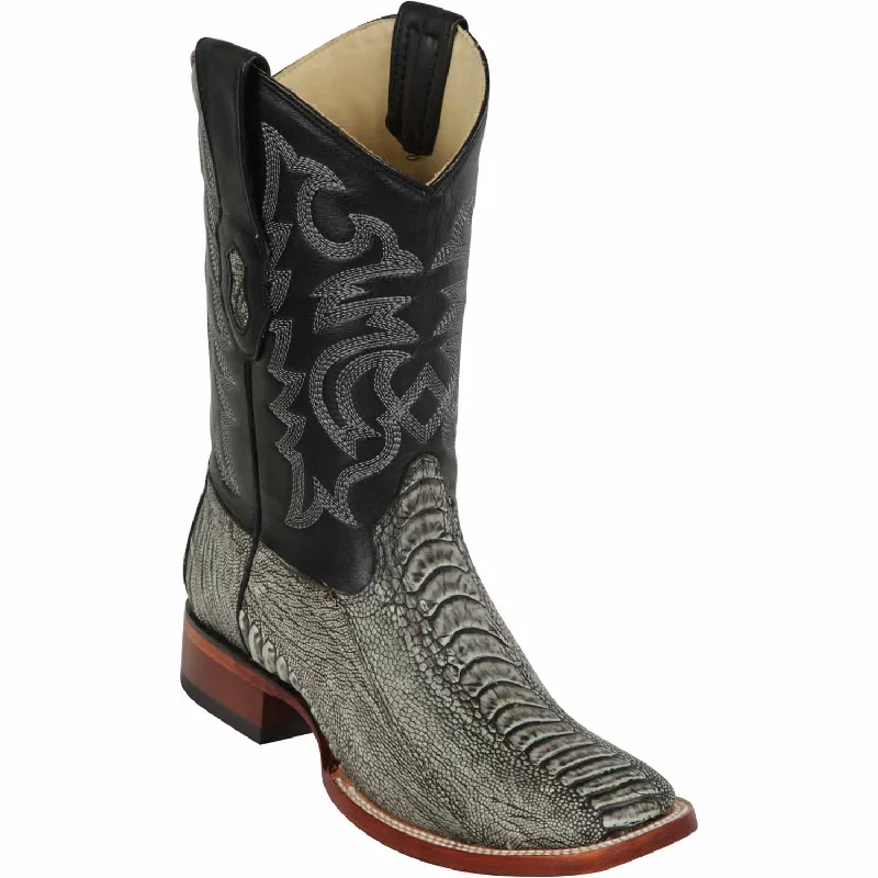 Men's western boots with a leather lining and a padded insoleMen's Los Altos Ostrich Leg Skin Wide Square Toe Boot 8220581