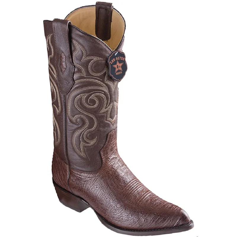 Men's western boots with a high - quality leather upper and a suede liningMen's Los Altos Smooth Ostrich J Toe Boot 999707