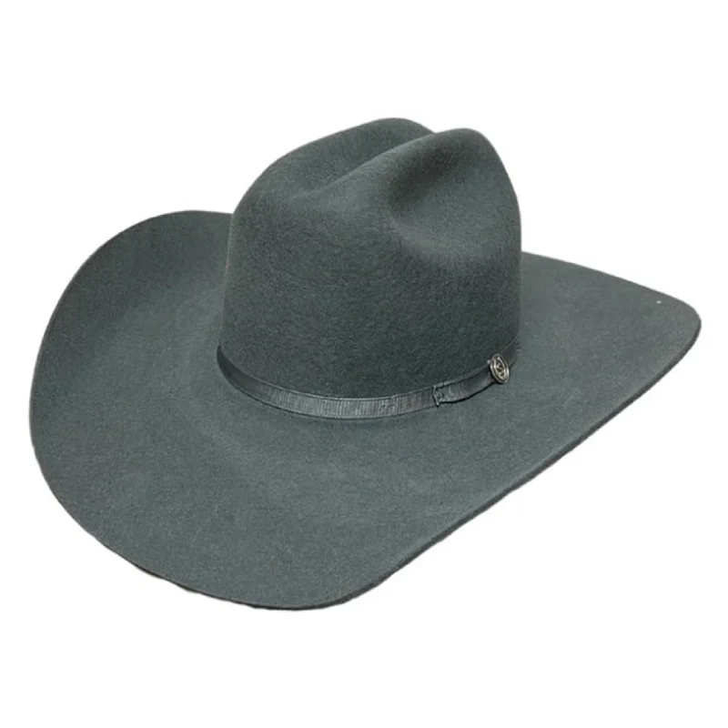 Men's western boots with a distressed leather finish for a rugged lookStetson Phantom Grey Pismo Felt Hat