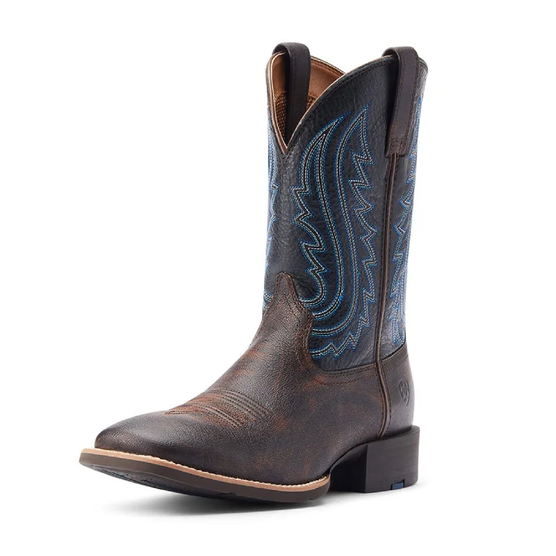 Men's western boots in a rich brown or black leatherAriat Men's Sport Big Country