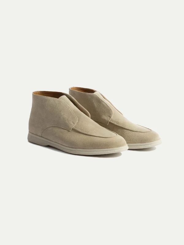 Men's casual shoes with a low - profile designBeige polacchino - Made In Italy